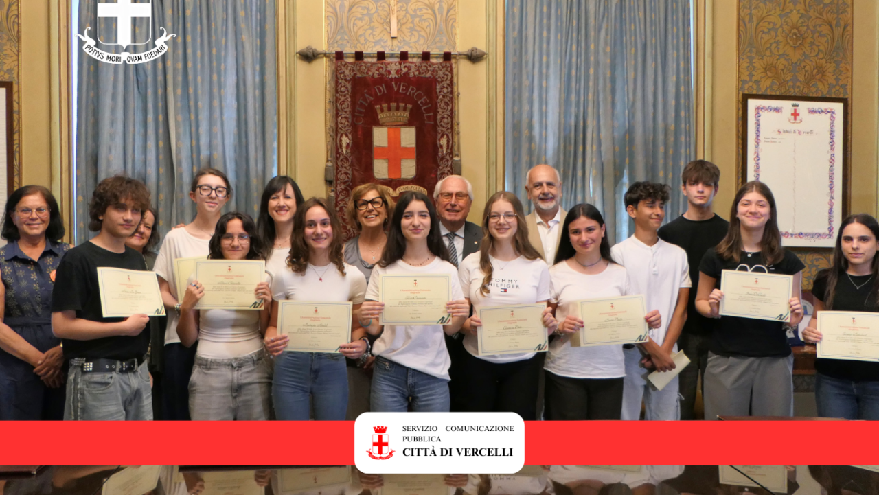 Ricevuti in Comune gli studenti del concorso nazionale del Fai dedicato al Parco Kennedy