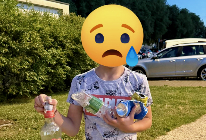 Rifiuti al parco di Zanica? A pulire ci ha pensato un bambino di soli 7 anni