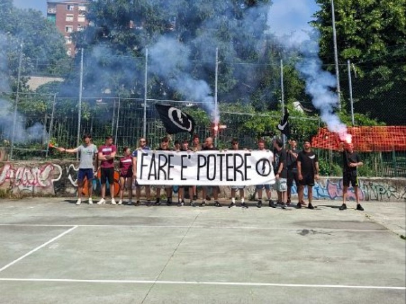 Rigenerazione urbana, l’iniziativa del Blocco Studentesco per il campo da calcio abbandonato