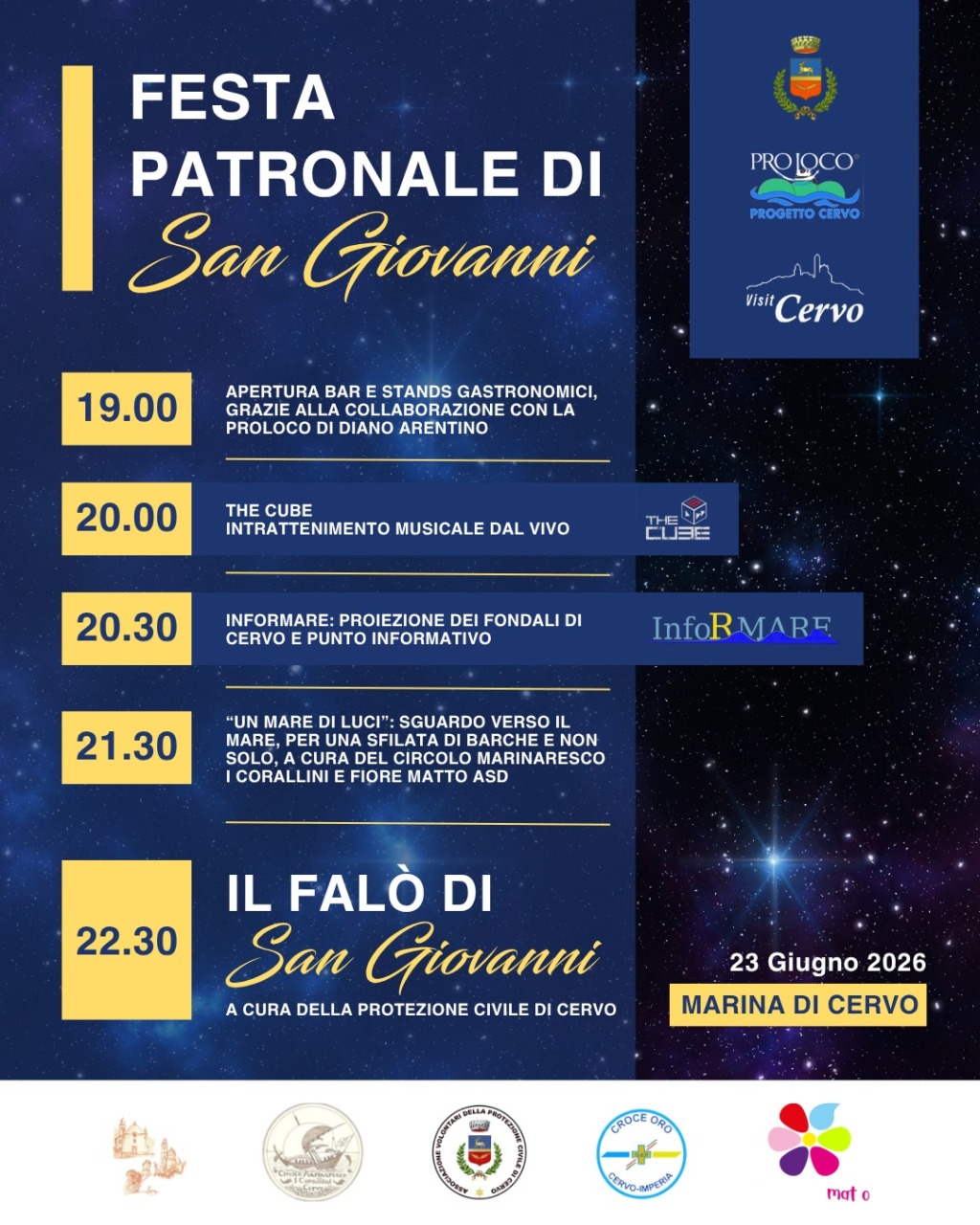 San Giovanni a Cervo con il tradizionale falò