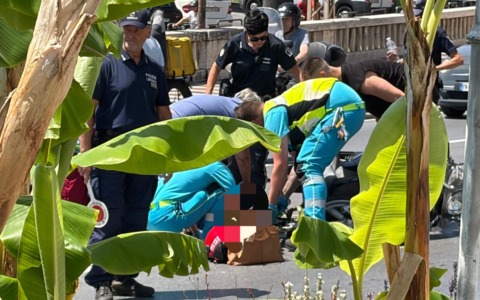 Schianto in Corso Imperatrice. Ferita una donna