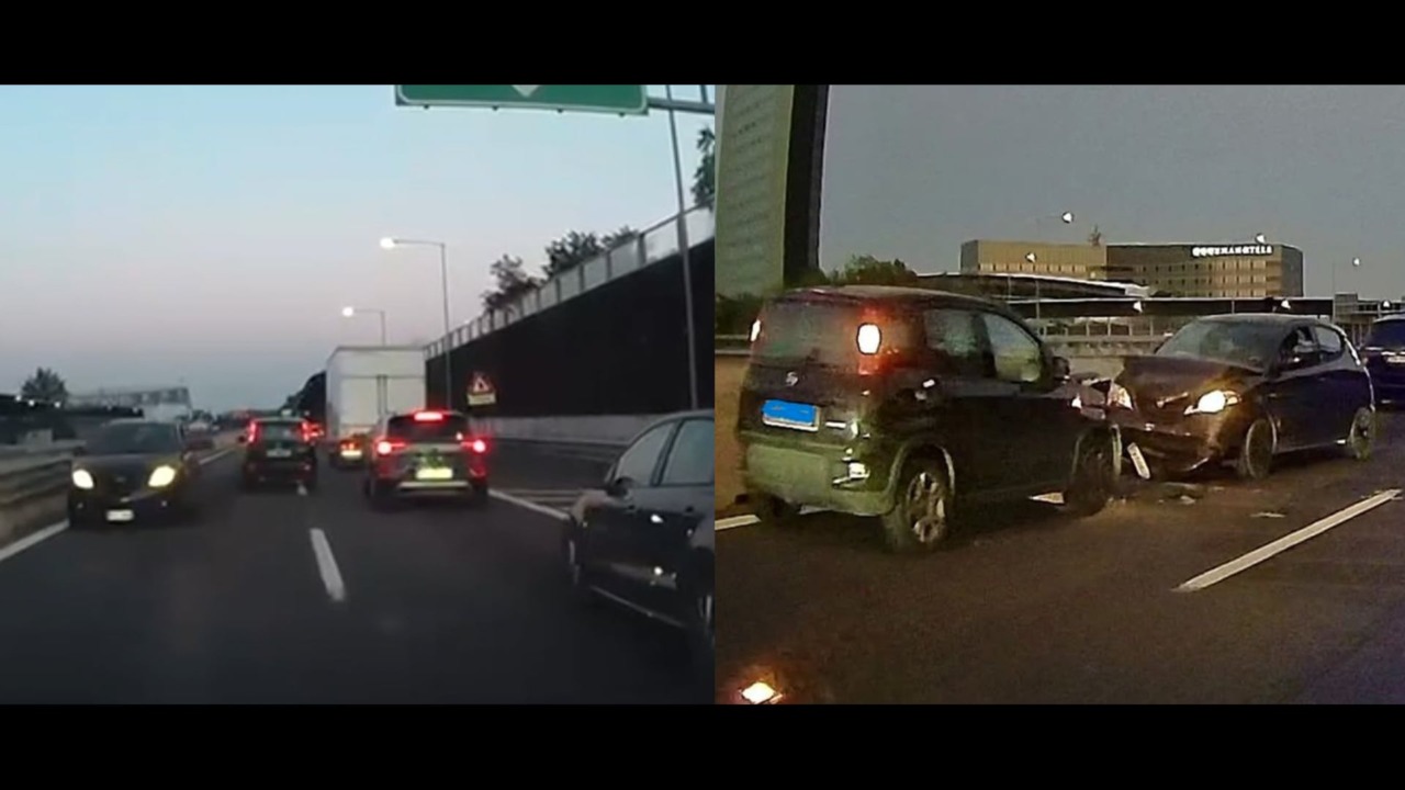 Tangenziale di Bologna: auto contromano e scontro frontale, due feriti