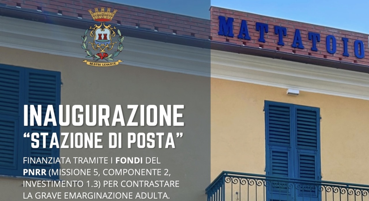 Sestri Levante inaugura la “Stazione di Posta” per il contrasto all’emarginazione