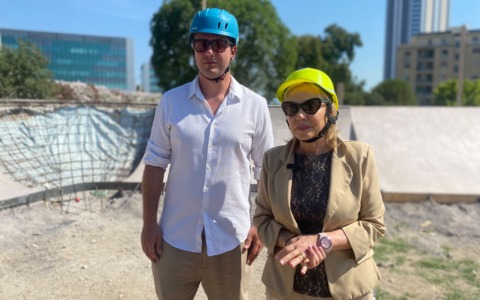 Skate park, sopralluogo del sindaco Celentano e dell’assessore Chiarat