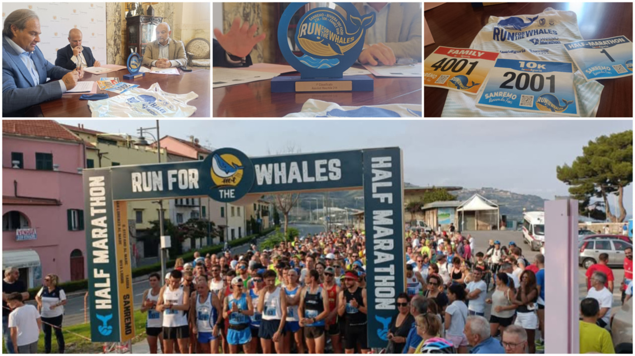 Torna la Run for the Whales a Sanremo. Sport e divulgazione uniti