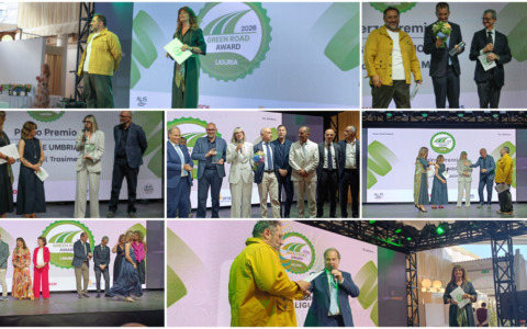 Umbria vince il Green Road Award 2026. La cerimonia al Roof Garden