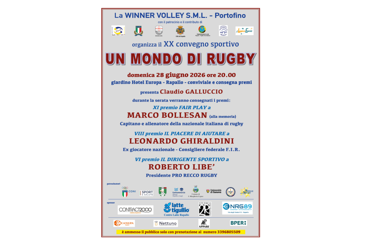 Un mondo di rugby: l’incontro a Rapallo