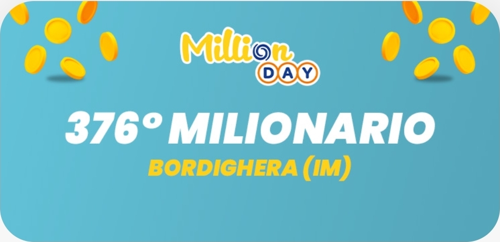Vinto un milione di euro, dea bendata a Bordighera
