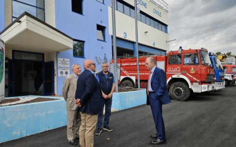 Volontari del Garda: questa mattina la visita del Questore di Brescia a Cunettone di Salò