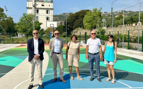 Apre il campo di basket a Pian di Poma