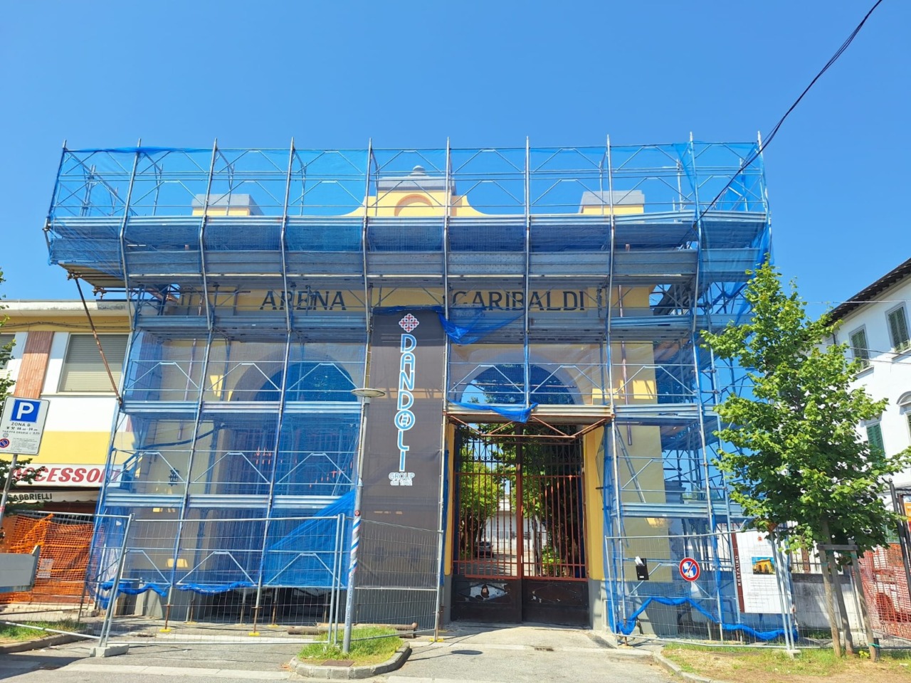 Arena Garibaldi, lavori di manutenzione in corso