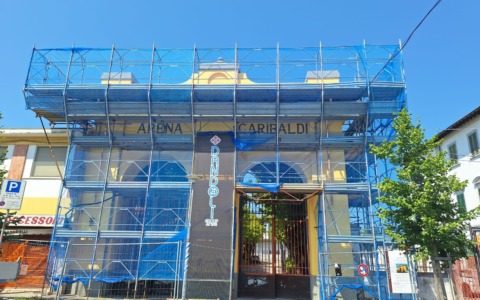 Arena Garibaldi, lavori di manutenzione in corso