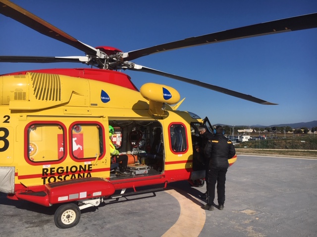 Arezzo, donna investita da un’auto: trasferita in elicottero a Careggi