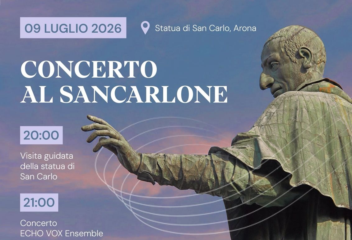 Concerto di musica classica dell’Echo Vox Ensemble alla Statua del San Carlone ad Arona