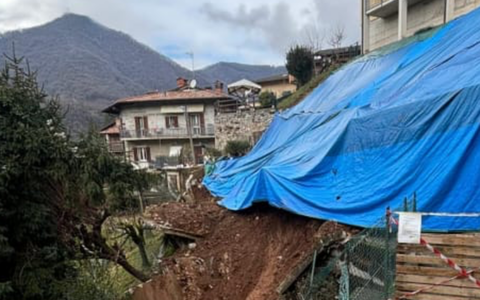 Da Regione 790 mila euro per mettere in sicurezza la frana di Sedrina (avvenuta un anno fa)