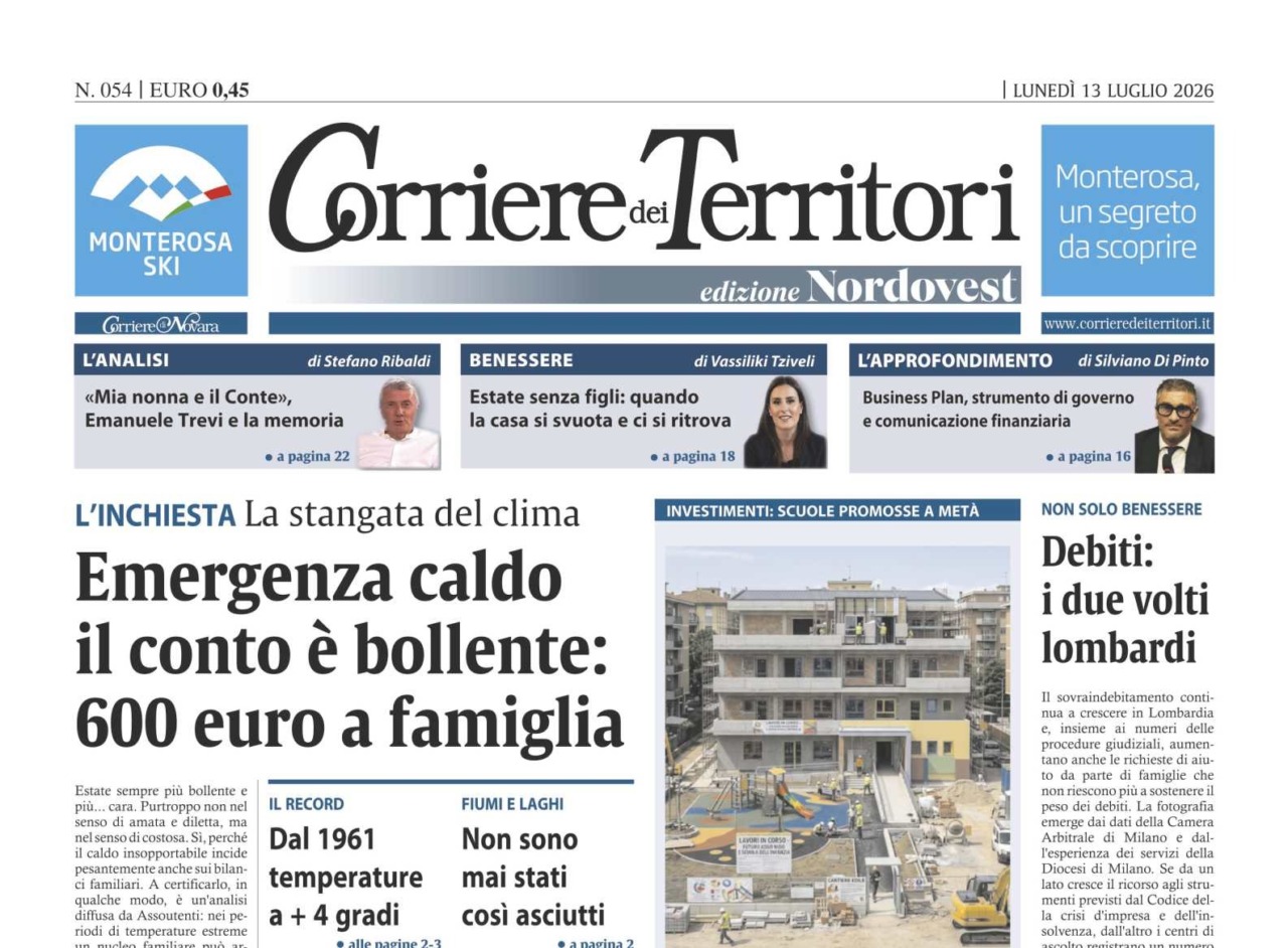 Emergenza caldo: l’inchiesta della settimana sul Corriere dei Territori