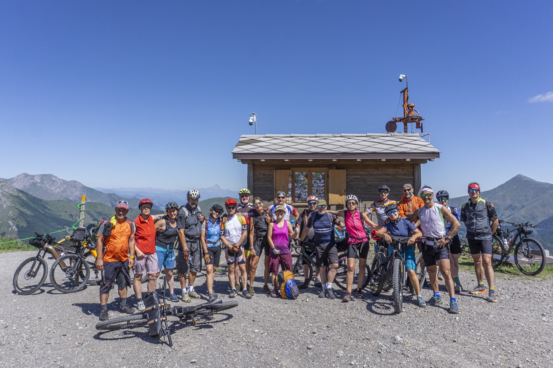 I bikers della Uoei in Mtb sull’alta Via del sale