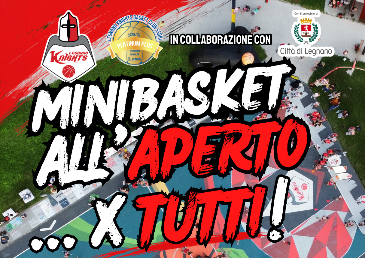 I Legnano Knights lanciano il minibasket all’aperto al parco Falcone e Borsellino