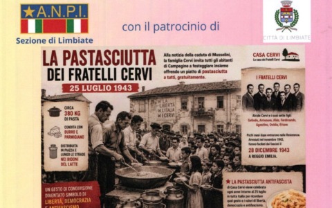 Il 25 luglio torna la Pastasciutta Antifascista a Limbiate