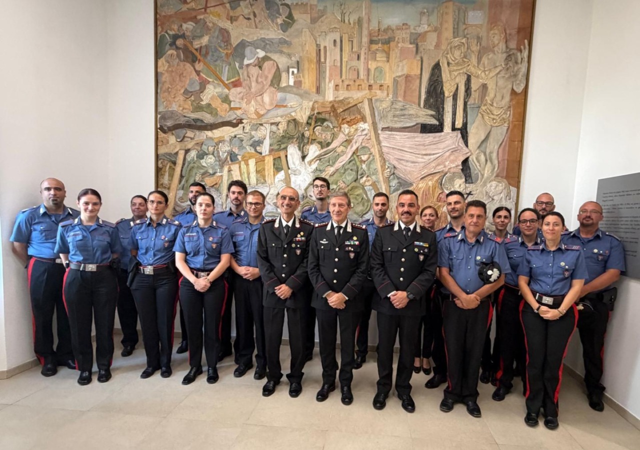 Il comandante nazionale dei Carabinieri Forestali in visita a Novara