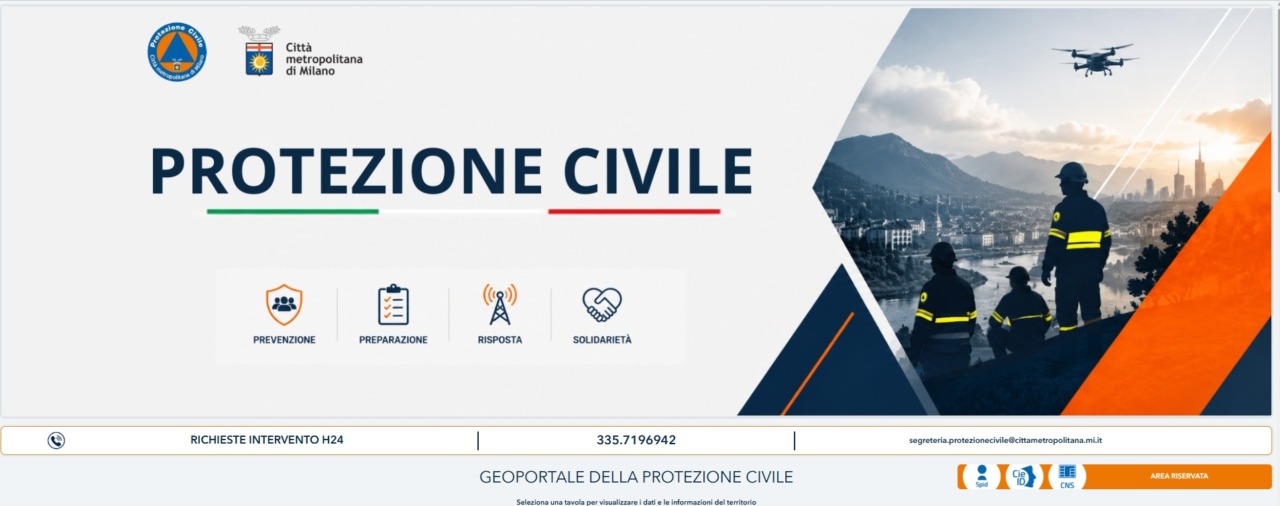 Il Piano di protezione civile metropolitano in tempo reale sul tuo smartphone