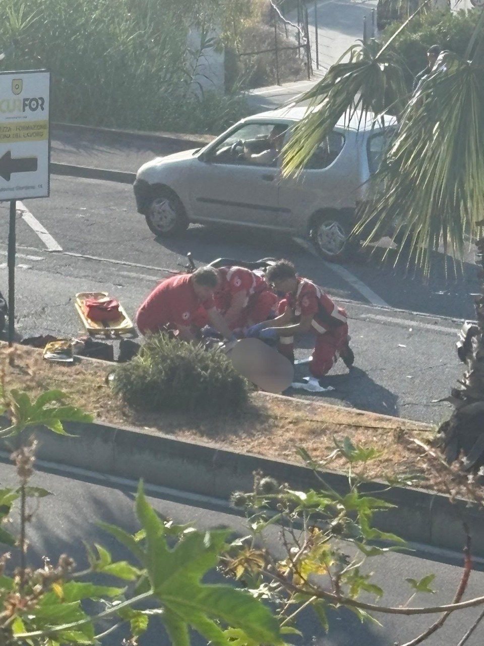 Incidente in moto, grave scooterista