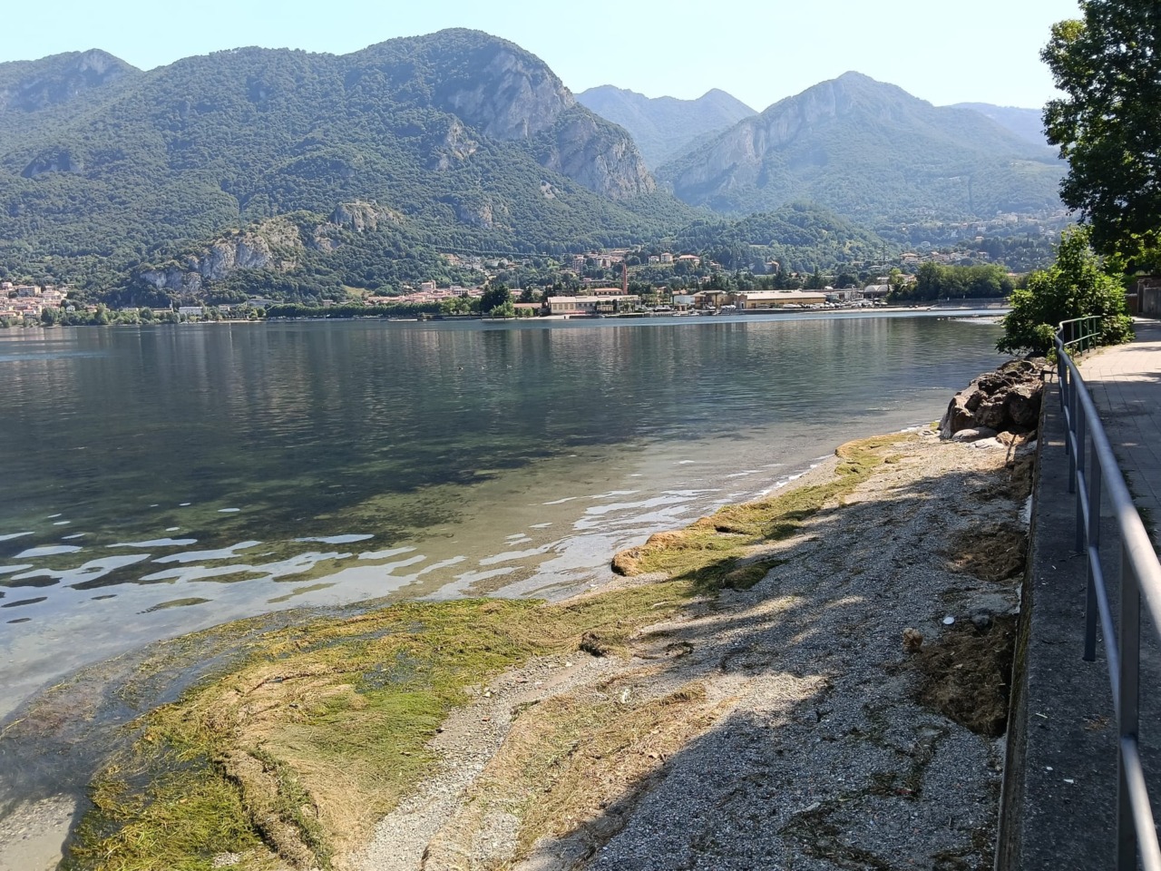 Lario ai minimi storici: resta solo il 6% della riserva, allarme per l’agricoltura e l’irrigazione