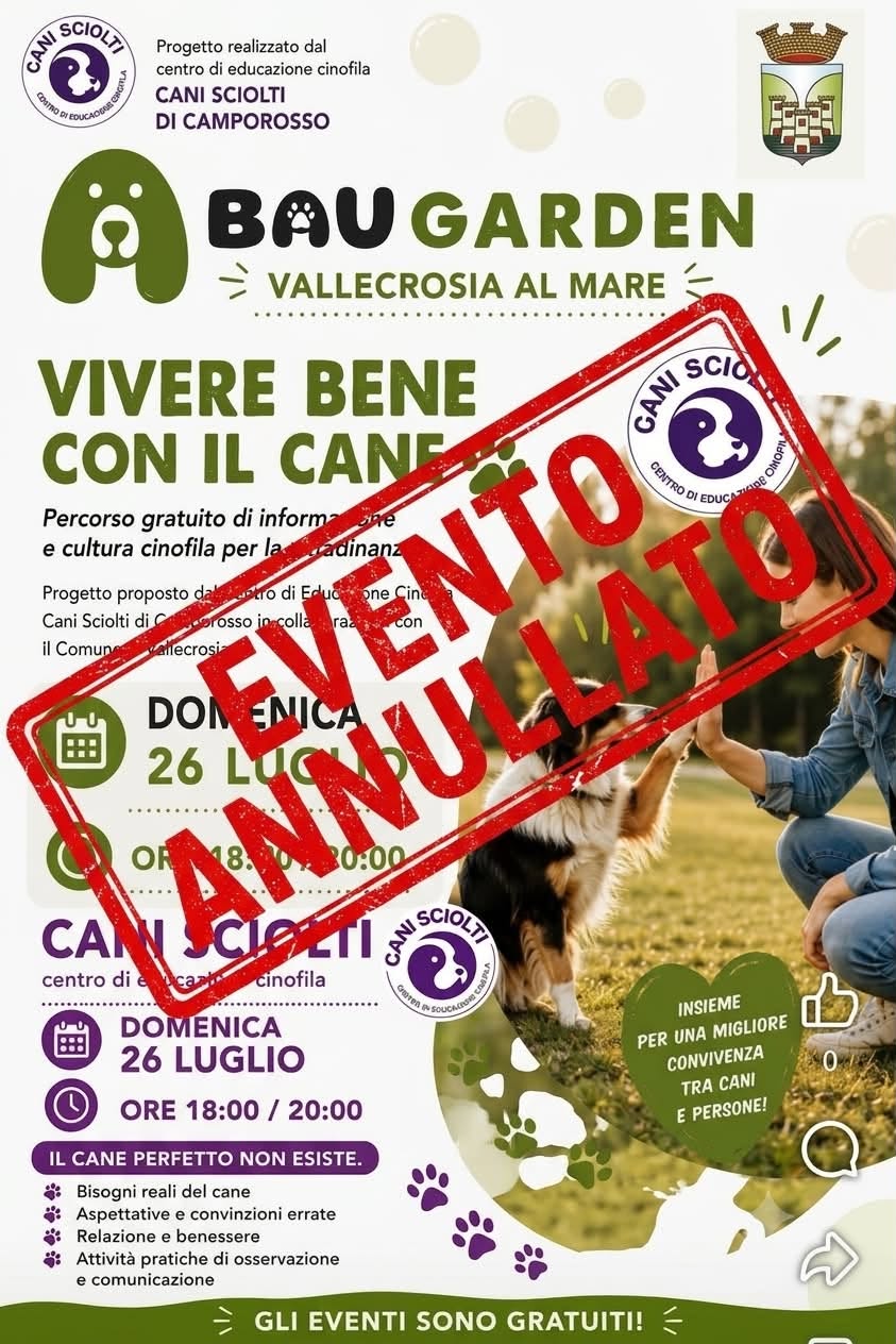 Maltempo, evento al Bau Garden annullato a Vallecrosia al Mare