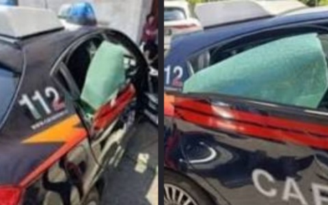 Mattina di tensione in viale Lucania, botte a tre militari e un’auto di servizio danneggiata: arrestata 32enne