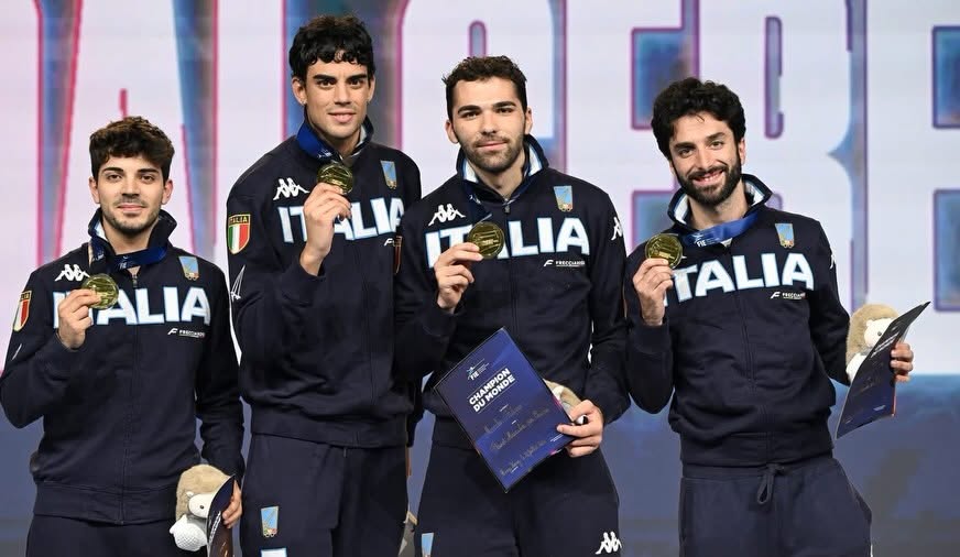 Mondiali di Hong Kong, Marini è d’oro nel fioretto a squadre