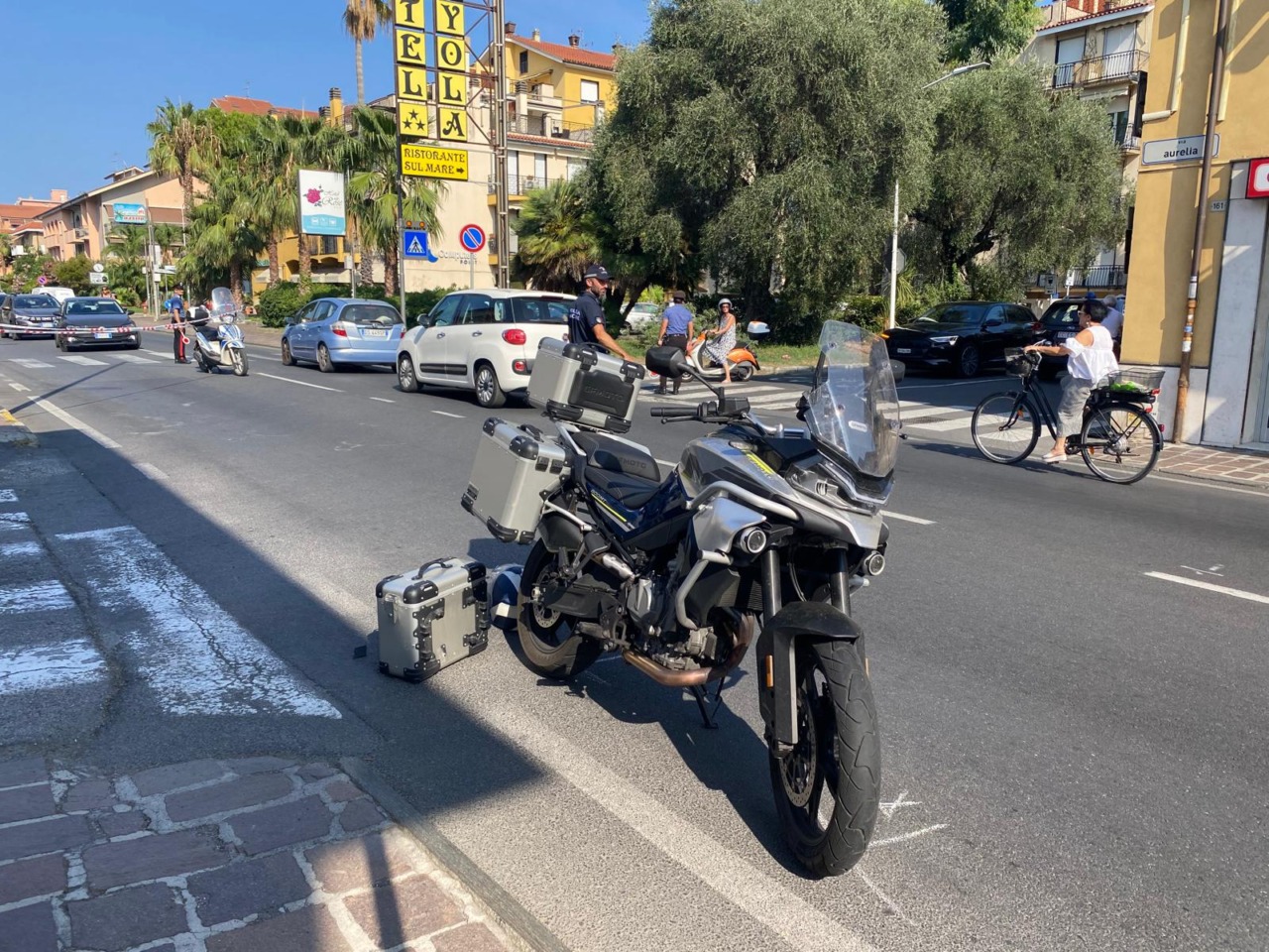 Morto il bimbo travolto da una moto a San Bartolomeo