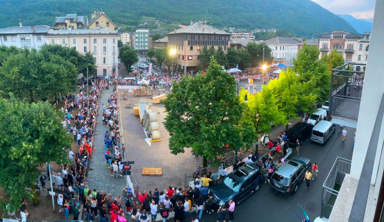 Moto da trial, che spettacolo nel cuore di Tirano