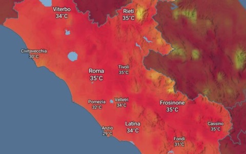 Oggi ancora caldo e afa, da domani temperature in netto calo