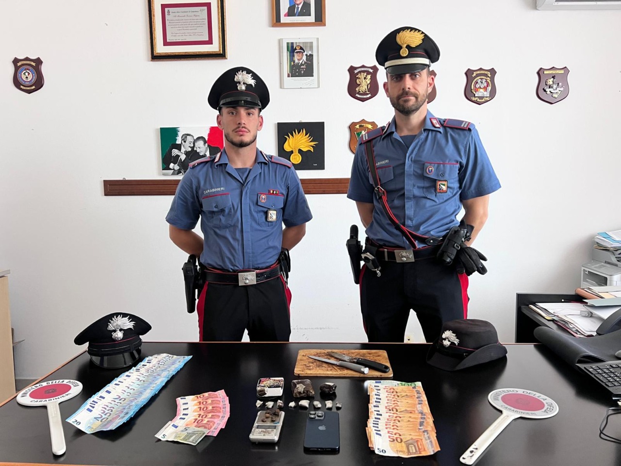Operazione congiunta Carabinieri e Polizia locale in zona Parco delle Rimembranze