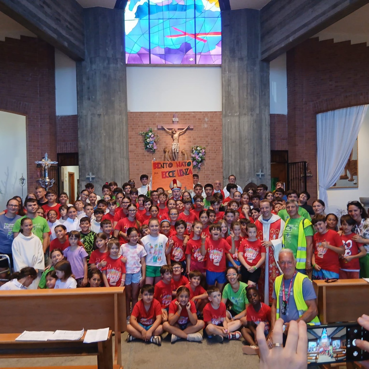 Oratorio Estivo Madonna del Rosario, la visita del Vescovo Salera