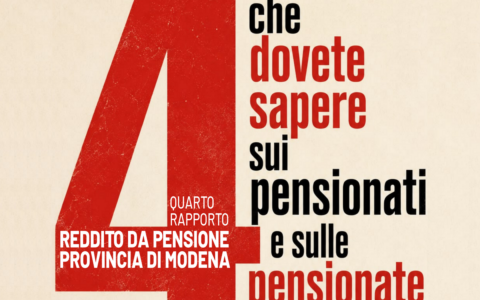 Presentato il quarto rapporto sulla situazione dei pensionati in provincia di Modena