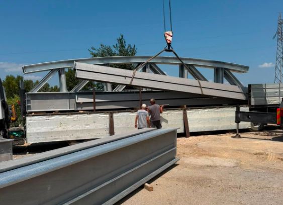 Proseguono i lavori per il nuovo ponte sulla SP 126 Portogaleo