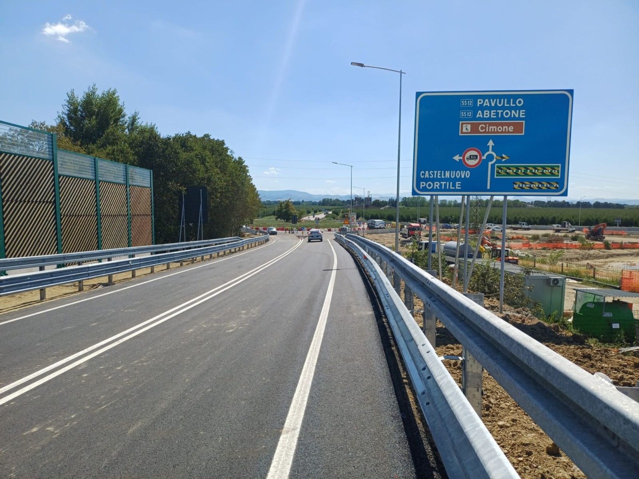 Riaperta la Nuova Estense all’altezza del ponte autostradale