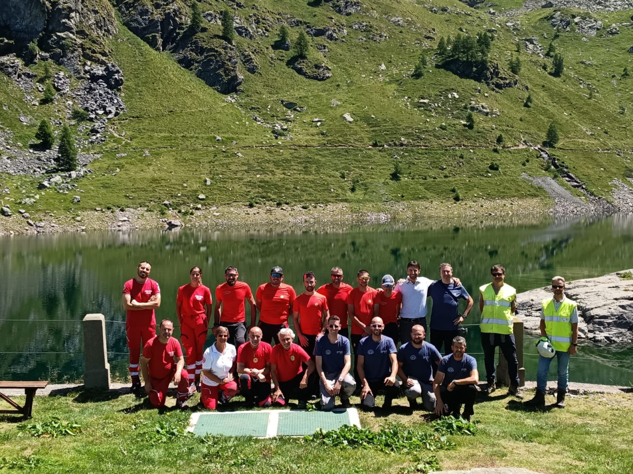Soccorso Alpino e Croce Rossa: mobilitazione alla diga, ma è un’esercitazione