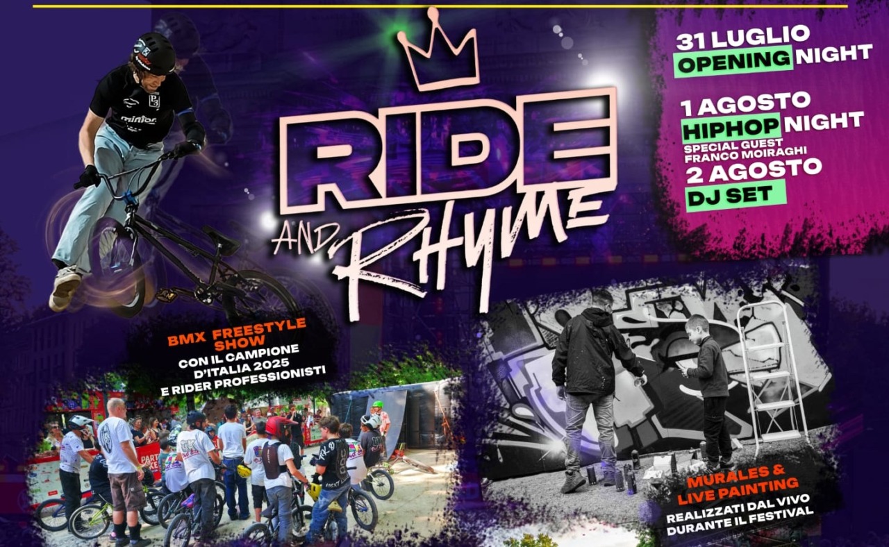 Sport, arte e cultura urbana: al via il festival “Ride and Rhyme”