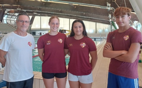 Tre atleti Rari nantes Imperia (Balbis, Franco e Ascheri) ai Campionati Italiani di Nuoto