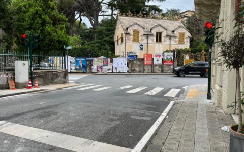 Via Castagnola chiusa di notte al traffico veicolare per una settimana