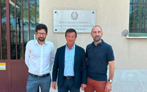 Gori, Casati e Scandella in visita al carcere di Bergamo: «Servono interventi urgenti»