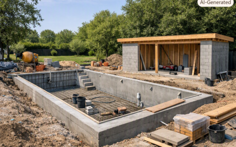 Voleva farsi la piscina in casa, cantiere bloccato dal Municipio