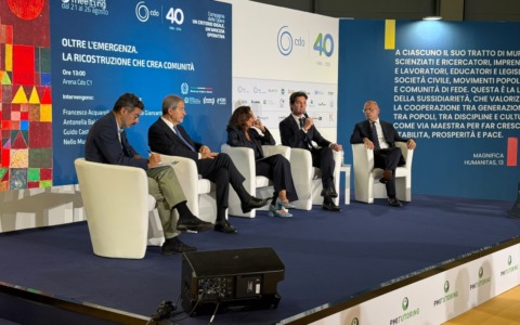 Il governatore Acquaroli al Meeting di Rimini: “Ricostruzione è occasione per restituire sicurezza e futuro alle comunità colpite”