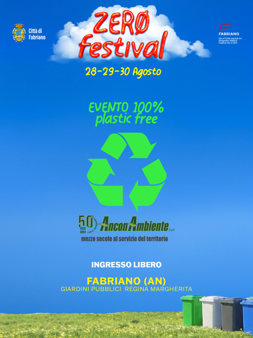 AnconAmbiente e Fabriano fanno squadra per la sostenibilità: partnership con ZERO FESTIVAL