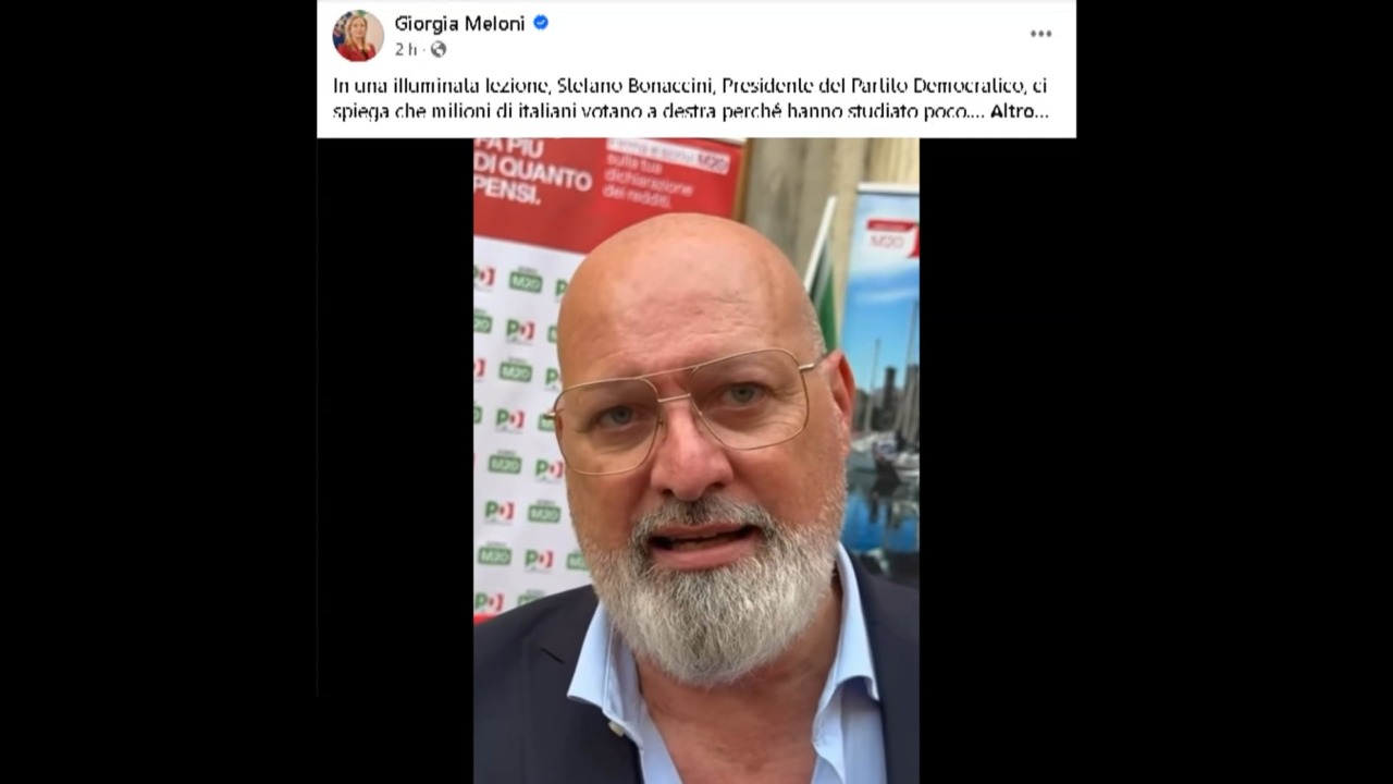 Destra e identikit dell’elettore: scontro Meloni-Bonaccini