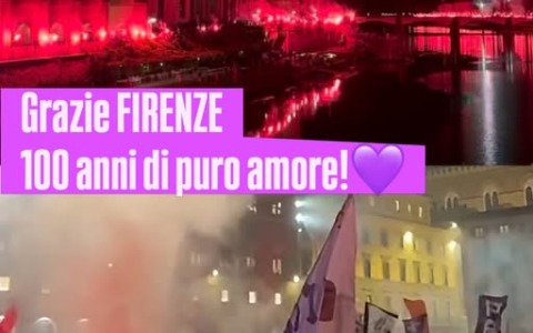 Fiorentina, (prima) grande festa dei tifosi per il centenario