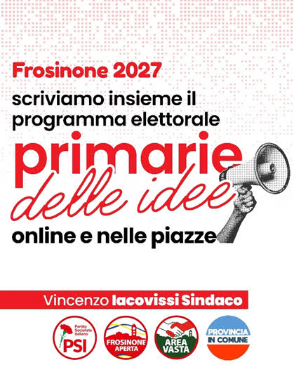 Il PSI apre ai cittadini: al via le “Primarie delle Idee” per costruire il programma elettorale