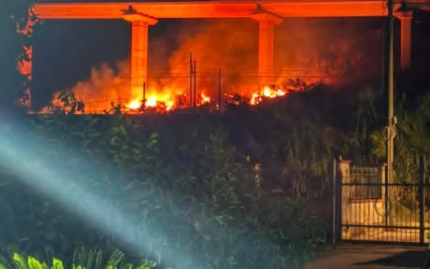 Incendio sulle montagne di Sonnino. Vigili del Fuoco al lavoro / VIDEO